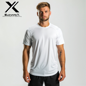 เสื้อยืดผู้ชายคุณภาพพรีเมียมสั่งทำพิเศษ 95% โพลีเอสเตอร์ 5% สแปนเด็กซ์ แห้งเร็ว ระบายอากาศได้ดี พร้อมลายพิมพ์ แฟชั่นสำหรับกิจกรรมกลางแจ้ง - Product Image 1