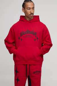 Top personalizado Streetwear Sweatsuit algodón pulóver Sudadera con capucha y pantalones de chándal conjunto holgado de algodón chándales al por mayor - Product Image 6