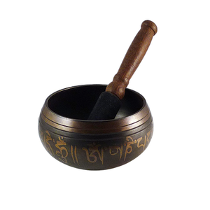 Diseño elegante Forma redonda Meditación tibetana Cuenco para cantar Mejor calidad Cuenco para cantar de latón para los más vendidos - Product Image 1