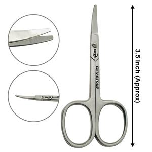 Ciseaux à ongles professionnels de 3,5 pouces en acier inoxydable avec manche en céramique pour manucure, pédicure et coupe-cuticules de précision - Product Image 1