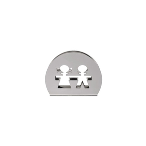 Porte-serviettes en métal design moderne avec acier inoxydable couleur argent ustensiles de cuisine porte-serviettes fournitures de mariage et d'hôtel - Product Image 1