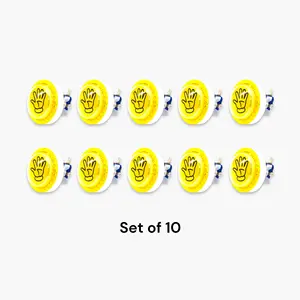 Bouton poussoir d'arcade jaune diamant avec lumière LED 12V et micro-interrupteur à 10 millions de cycles, livraison gratuite - Product Image 2