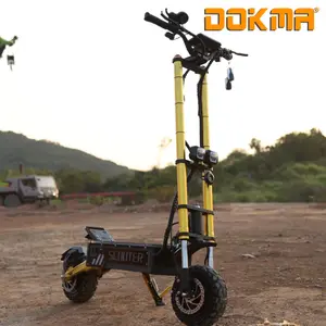 Dokma new model Dmars 11 inch 2 wheels off road type 30 degree climbing front dual hydraulic shock suspension electric escooter