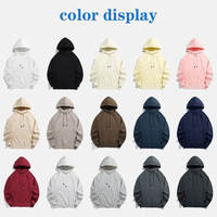 Sweat à capuche premium pour homme en molleton de coton épais, coupe classique, avec logo personnalisé, teinture unie, écologique, coupe-vent et chaud