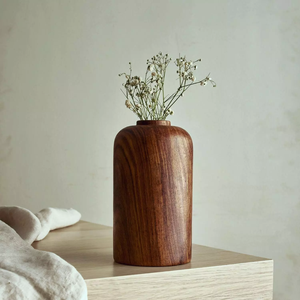Jarrón de Flores de Madera Maciza Moderno, Ecológico y Hecho a Mano para Decoración del Hogar y la Oficina - Product Image 2