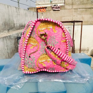 Cotton Duffle Bag Eco Friendly Weekender Travel Bag Lightweight Personalized Canvas Duffle for Men Women - Product Image 4