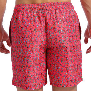 Shorts de bain mi-longs pour hommes de haute qualité, motif uni, écologiques, durables, avec logo frontal, 100 % polyester, nouvelle collection - Product Image 3