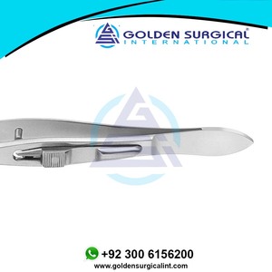 Fórceps de ptosis Berke de 27mm con bloqueo deslizante Mordazas ranuradas longitudinalmente Mordazas largas 2033 - Product Image 3