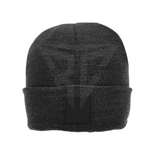 Gorro de invierno con logotipo personalizado, gorro de punto cálido de alta calidad de acrílico y algodón 100% con logotipo de diseñador - Product Image 6