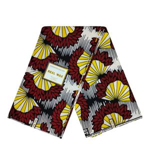 ผ้าพิมพ์ลายแอฟริกันแบบด็อบบี้เนื้อหนา ปี 2024 ขนาด 6 หลา ผ้าฝ้าย 100% นำเข้าจากดัตช์ ฮอลแลนด์ เหมาะสำหรับตกแต่งบ้าน ผ้าม่าน เสื้อผ้า - Product Image 5