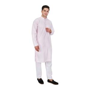Conjunto de Kurta y Pijama de Rayón con Lentejuelas Bordadas de Diseñador TRILOKI para Hombre, Ropa Étnica Tradicional India para Bodas - Product Image 2