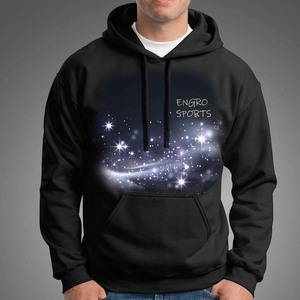 Sweat à capuche personnalisé hip-hop surdimensionné en polaire épaisse et lourde en coton 100% de qualité supérieure pour hommes - Product Image 2