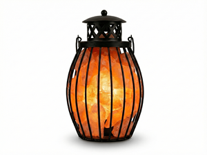 Lámpara de Sal del Himalaya con Jaula Metálica, Luz Nocturna de Sal Natural, Regalo para Meditación y Decoración del Hogar - Product Image 4