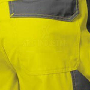 Pantalones cortos de trabajo de secado rápido de alta calidad para hombre, estilo de patrón sólido informal ignífugo hecho de lona - Product Image 6