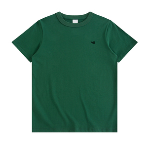 T-shirt à manches courtes en jersey de coton biologique 180GSM, col rond, grande taille, impression personnalisée de logo, séchage rapide, respirant pour hommes - Product Image 1