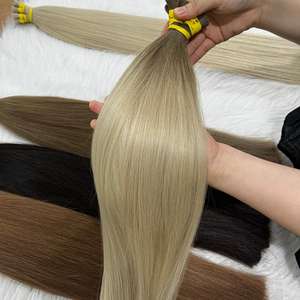 Cheveux vierges slaves 100% fabriqués au Vietnam cheveux brésiliens naturels de couleur ombrée en vrac avec extensions de cheveux humains à alignement des cuticules - Product Image 3