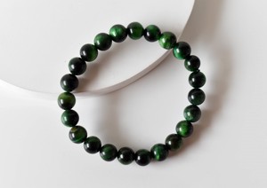New Trending Fashionable Tiger Cats Eye Green 8mm Round Beaded <b>Bracelet</b> Natural <b>Healing</b> Stones for Jewelry Fashion Meditation - Product Image 5
