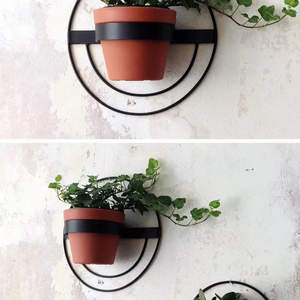 Modern Metal Planter Strong and Durable for Indoor and Outdoor Spaces Displaying Plants <b>Herbs</b> Flowers for Garden - Product Image 1