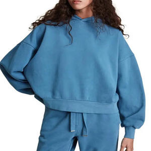 Sweat-shirts à capuche pour femmes de bonne qualité, motif uni, fabrication OEM, en vente à prix avantageux, vêtements d'hiver - Product Image 5