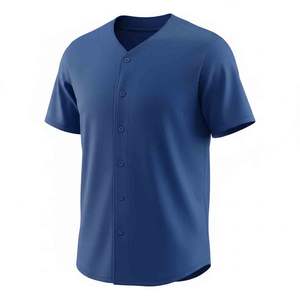 T-shirt de baseball respirant haute performance, évacuation de l'humidité, uni, athlétique, en gros à prix avantageux - Product Image 2