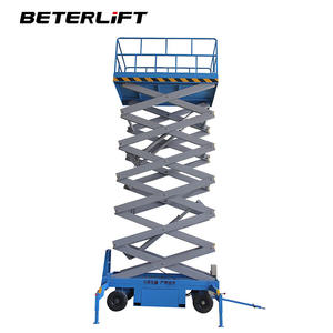 Мобильная ножничная подъемная платформа BETERLIFT 500 кг для высотных работ, с аккумуляторным питанием, одобренная CE - Product Image 2