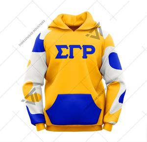 เสื้อฮู้ดแบบสวมหัวมีฮู้ดแบบซับลิเมตซิกม่าแกมมาสโมสร1922 - Product Image 1