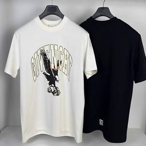 Camiseta Vintage de verano para hombre con hombros caídos de gran tamaño a la moda Y2K, ropa de calle gráfica a la moda, camiseta pesada de 220gsm, lote de existencias - Product Image 4