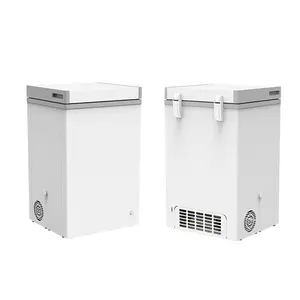 ตู้แช่แข็งหน้าอกประตูเดียวขนาดเล็ก150l/5.3Cuft 12V,ตู้แช่แข็งตู้เย็น Dc สำหรับบ้าน Cb/Ce