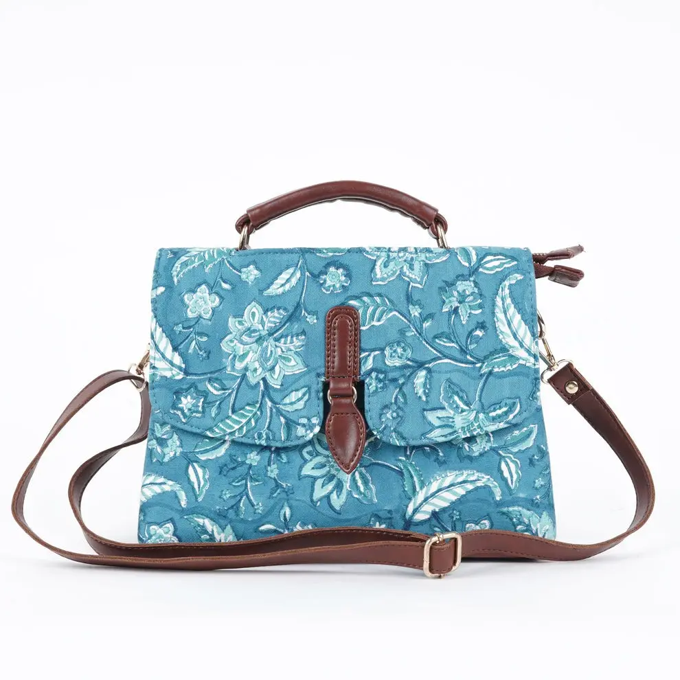 Blue Depths Dune Bag Premium luxury Cross Body Bags by Indian Manufacturer and Exporter Made in India Product