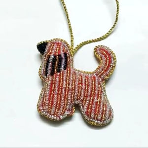 Hermosa Decoración Navideña de Fieltro Ecológico Hecha a Mano con Diseño Festivo, Adorno Bordado con Cuentas, Color Personalizado - Product Image 1