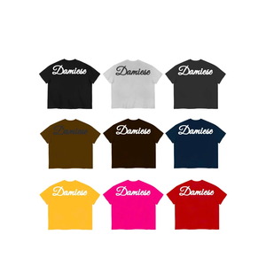 T-shirt unisexe pour adolescents, coupe ample, design gaufré, broderie, respirant, écologique, séchage rapide, longueur courte - Fabriqué au Vietnam Plus - Product Image 1