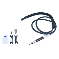 Mini-meuleuse pneumatique LSF modèle 370B, droite, à vitesse variable, déclencheur, 70000 tr/min, mandrin 3 mm, poignée arrière, échappement pour