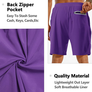Custom Logo Breathable Quick Dry Summer <b>Men's</b> Gyms Sports With Pocket Bodybuilding Fitness <b>Walking</b> Workout Jogger Shorts For <b>Men</b> - Product Image 6