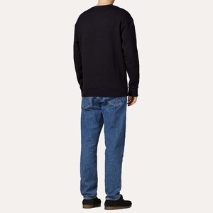 Sudadera Ligera de Algodón Transpirable para Hombre, Estilo Lavado Ácido y Stonewashed, Cuello Redondo, Ropa Urbana, con Logotipo Personalizado Bordado - Product Image 5