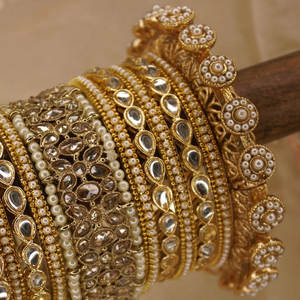 Colección de Bodas, Conjuntos de Chudiya Nupcial para Mujeres y Niñas, Venta Caliente, Conjuntos de Brazaletes Nupciales para Fiestas, MOQ Bajo - Product Image 5