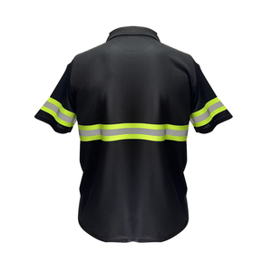 Wholesale Cotton Reflective Safety Apparel Print Logo Workwear Hi-Vis Work suit Dust-Proof Shirt Construction Factory Uniform - Product Image 6