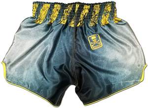 กางเกงขาสั้นการต่อสู้ MMA แบบเรียบยืดได้สำหรับมวยไทยกางเกงต่อสู้ศิลปะการต่อสู้แบบไทย - Product Image 5