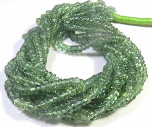 Cuentas de Apatita Verde Pulida, Forma Redonda, 17 Pulgadas, Alta Calidad, Natural, 3-4.5mm, para Joyería, Gemas, Colgante - Product Image 6