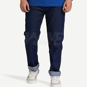 Pantalones Vaqueros Casuales de Lona Ligera y Transpirable para Hombre, 100% Algodón, Cintura Media, Corte Recto, Patrón Personalizable - Product Image 4