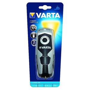 Linterna Recargable Plateada y Negra con Dinamo, Luz LED de 28 lm, Accesorio Electrónico 017680101401 - Product Image 2