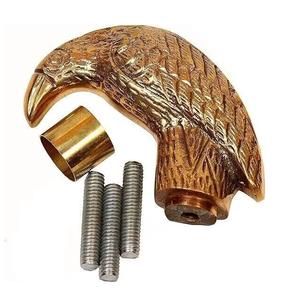 Bastón de Diseño con Mango de Cabeza de Cuervo de Latón, Estilo Náutico Vintage, Bastón de Madera Pulida con Acabado Elegante - Product Image 6