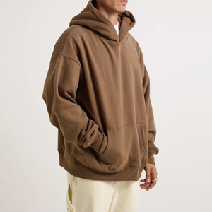 เสื้อฮู้ดดี้ผ้าฟลีซเนื้อหนัก 450 กรัม 100% ผ้าฝ้าย ทรงโอเวอร์ไซส์ ใส่ได้ทั้งชายและหญิง เป็นมิตรกับสิ่งแวดล้อม กันลม ไม่เป็นขุย สีพื้น สำหรับฤดูหนาว - Product Image 3