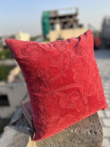 Luxury 45x45 cm Beautifully Embroidered Cotton Lumbar Cushion Covers Sustainable Azo-Free Decorative Hotels Best Massage - Product Image 3