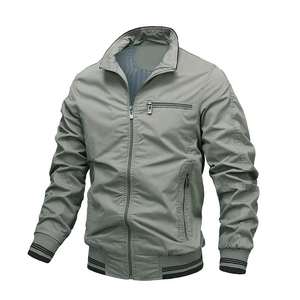 Veste coupe-vent en cuir pour homme, design personnalisé, tissu en toile durable, entraînement tendance - Product Image 1