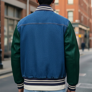 Veste d'hiver longue Streetwear Varsity pour l'hiver 2026 avec logo brodé sur le devant pour hommes, nouveauté 2026 - Product Image 2