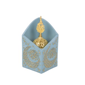Brûleur d'encens arabe moderne senteurs essentielles fabricant de fournisseur indien magnifiquement conçu métal/céramique écologique - Product Image 2