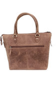 Sac fourre-tout pour femme en cuir véritable marron, personnalisable, nouvelle tendance, imprimé numérique, broderie, fermeture éclair, double compartiment pour ordinateur portable
