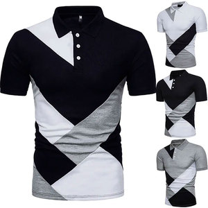 Polo de verano 2023 para hombre, camisetas de manga corta con músculos, último estilo, patrón sólido transpirable hecho de algodón/fibra de Bambú - Product Image 3