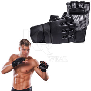 Guantes de MMA con dedos abiertos para grappling y golpes, con correa ajustable y ajuste cómodo - Product Image 5