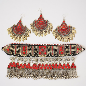Fabricants sur mesure, dernières créations, ensembles de bijoux afghans Kuchi vintage, bijoux afghans faits à la main pour femmes, pour les mariages et les fêtes, 2025 - Product Image 4